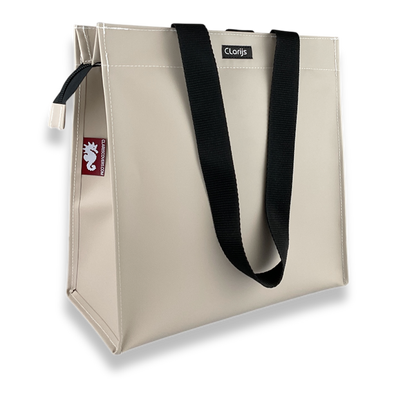 Zipper Shopper met rits - Mat Zand