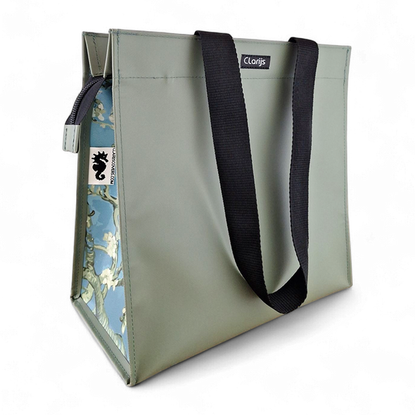 Zipper Shopper met rits - Mat Amandelbloesem