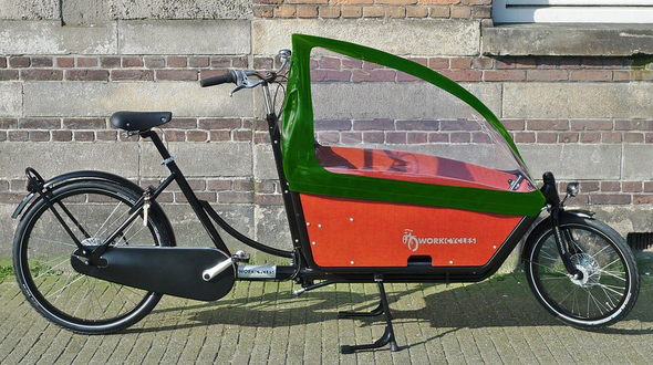 Regendach Cabrio für Bakfiets.nl